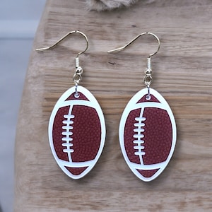 Football earrings, football mom earrings, cheer earrings, game day earrings, football jewelry, gift for her, gift for women