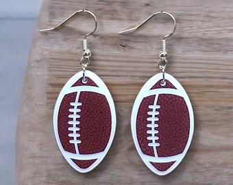 Football earrings, football mom earrings, cheer earrings, game day earrings, football jewelry, gift for her, gift for women