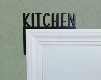 kitchen door decor, door topper, room sign, wall art, home decor, door corner, door sitters, gift for family, housewarming gift, airbnb sign