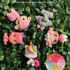 Muñeca de arcilla de animales bebés de granja