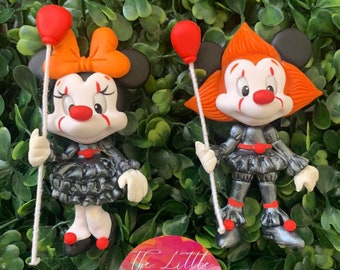 Spooky Clowns Clay Doll