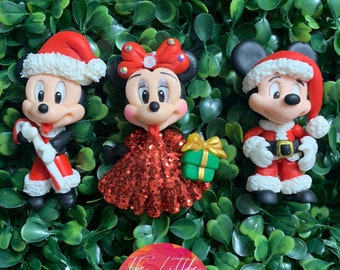 Mr. & Mrs. Mouse Claus Clay Doll