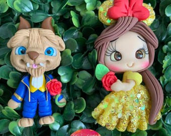 Enchanted Couple Clay Doll