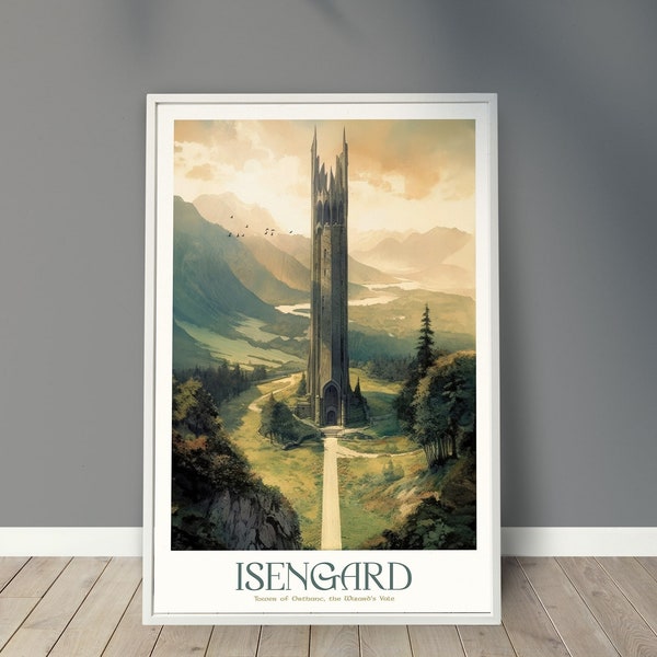 Isengard, Tower of Orthanc, Travel Poster