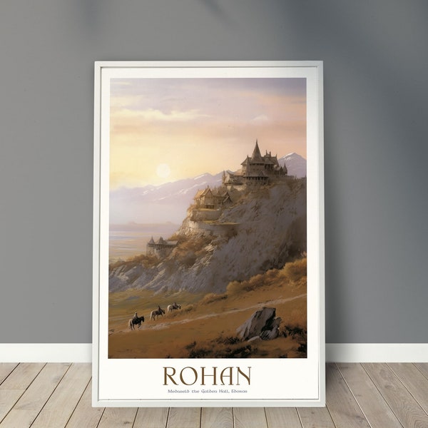 Póster de viaje de Edoras de Rohan