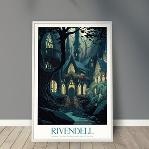 Rivendell, Imladris Poster, Travel Poster