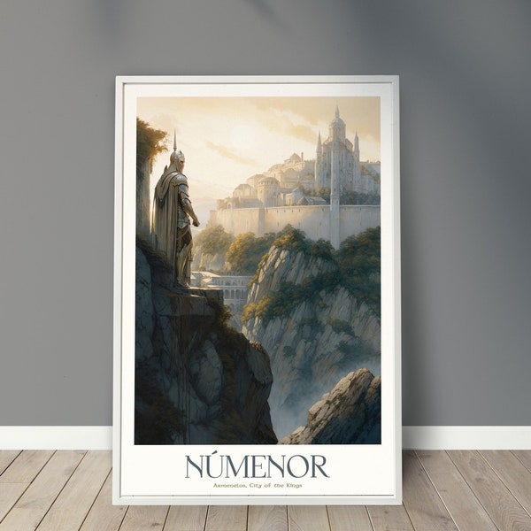 Numenor Poster, First Age Travel Poster