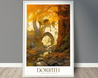 Doriath, Hidden Kingdom of Beleriand, Travel Poster