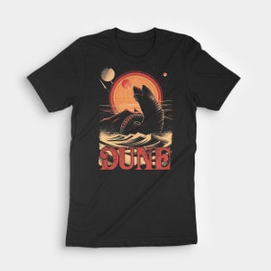 Retro Dune Sandworm and Muad'dib Shirt