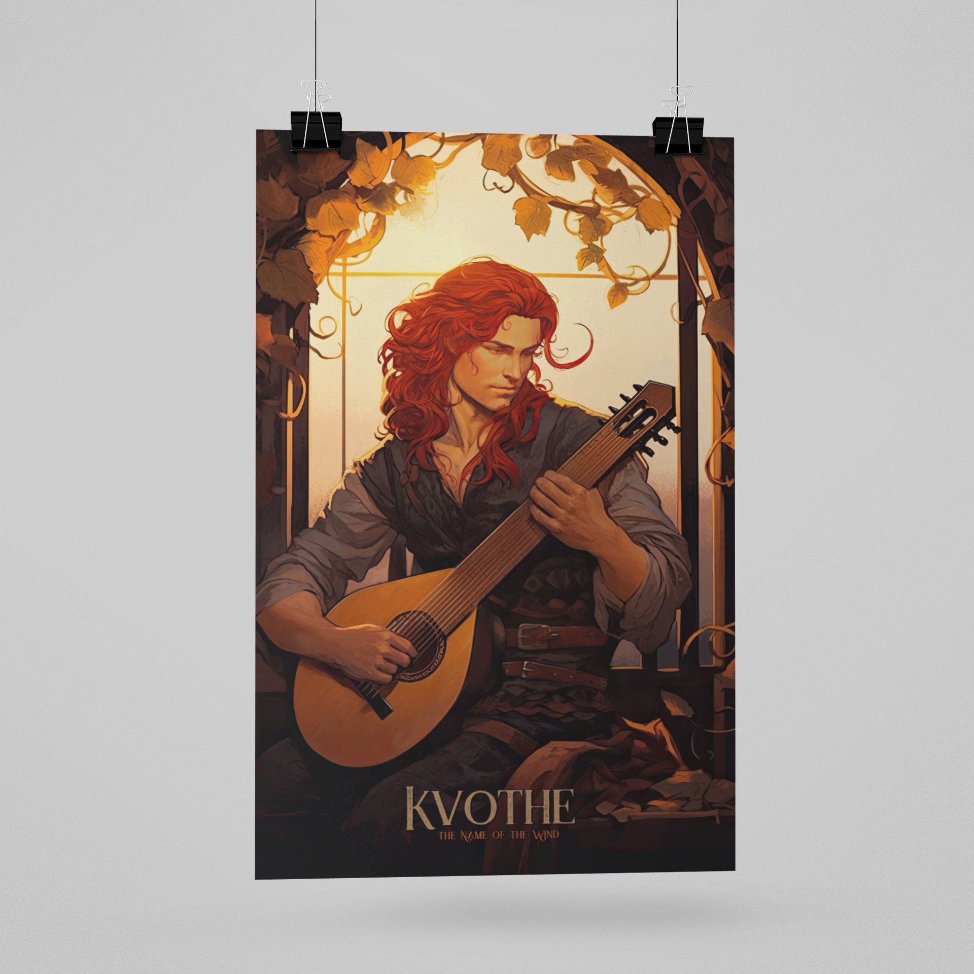 Kvothe and Auri, the Name of the Wind Bookmark, Kingkiller