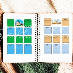 Universal studios orlando planner checklist islands of adventure theme park minimalist digital download printable set