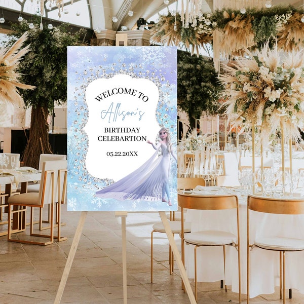 Frozen Purple Party Decor Etsy