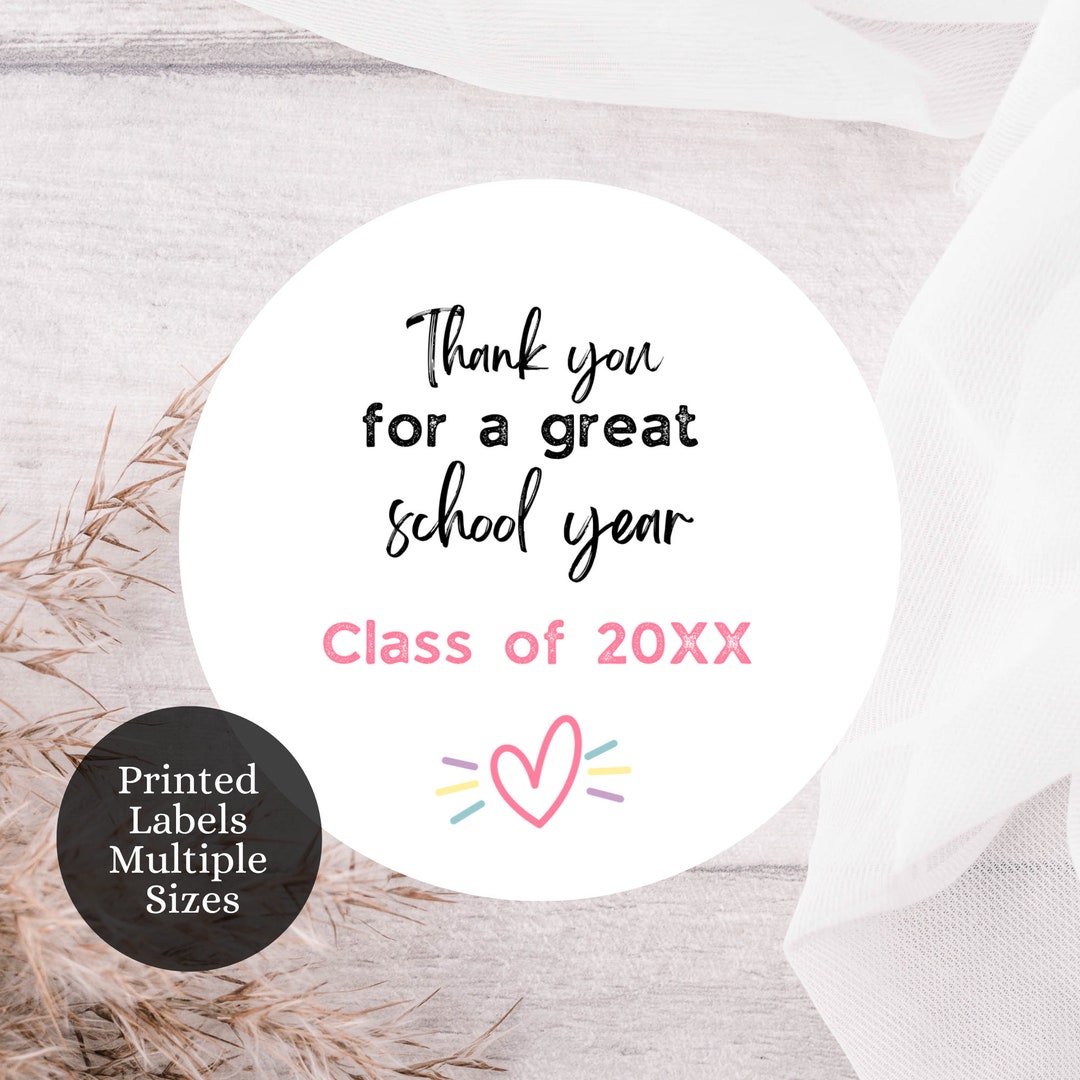 Custom Graduation Labels, Round Labels, Graduation Party Favor Labels