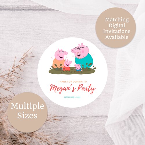 Peppa Pig Crayons Party Favor Birthday Favor. Etsy