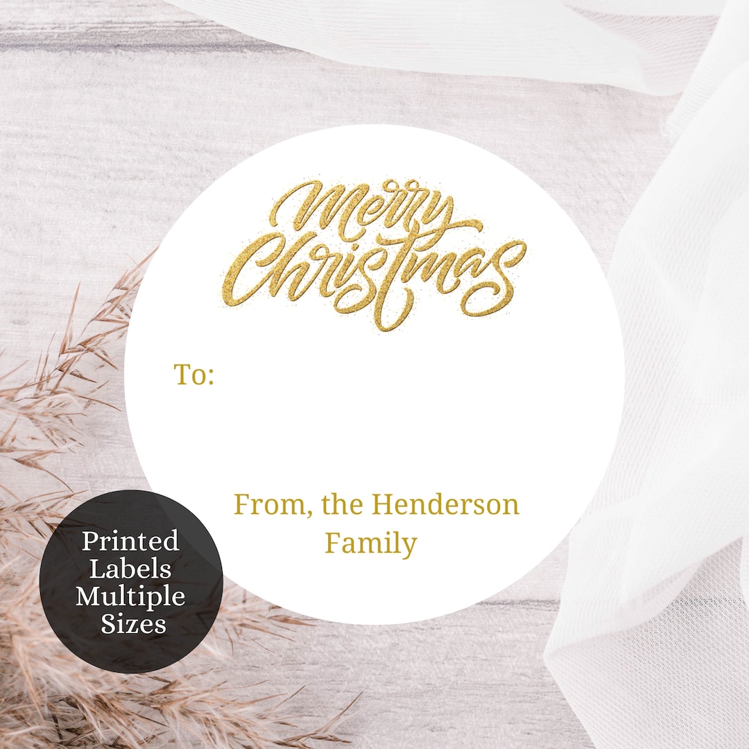 Custom Christmas Stickers, Custom Christmas Labels, Gift Tags