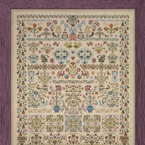 Everflowering Garden cross stitch pattern