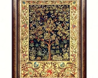 Happy Tree Cross stitch kit 11ct printed fabric