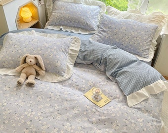 show original title Details about   3D Light Blue White zhuc 3611 Bed Pillowcases Quilt Duvet Cover Set 