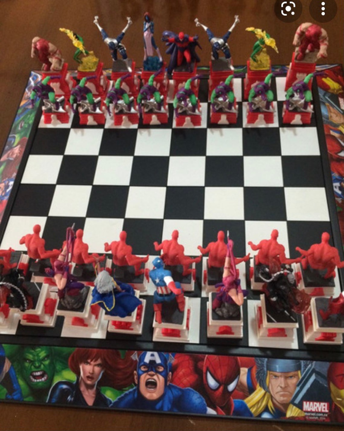 Marvel Chess Set STL File, 3D Digital Printing STL File for 3D Printers, Movie Characters, Games