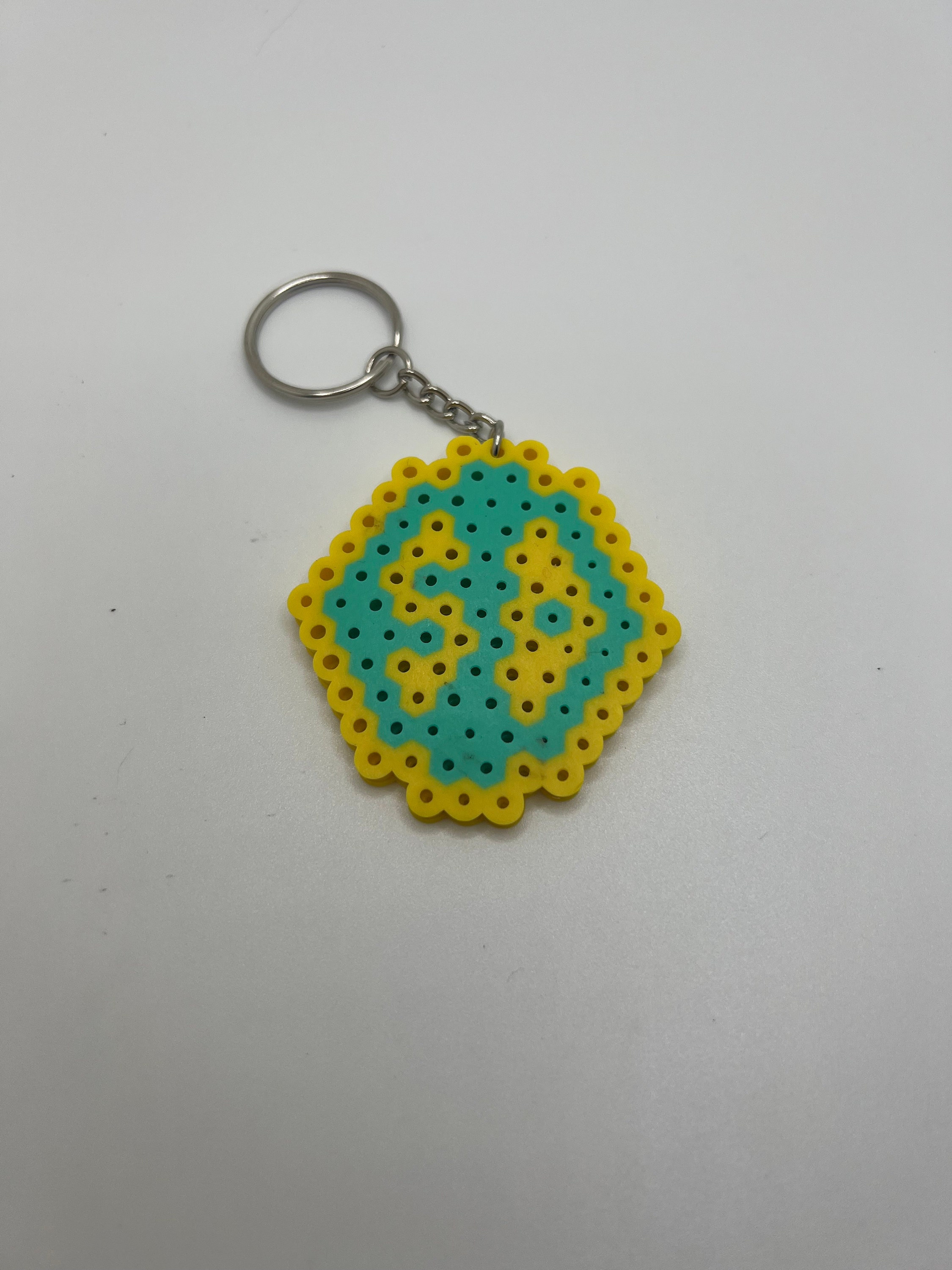 Scooby Doo Dog Tag Scooby Doo Perler Keychain Dog Tag Etsy