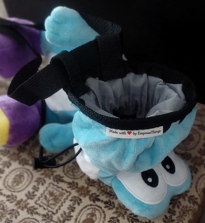 Customizable Character Plush Chalk Bag Personalized Climbing Gear, Rock Climbing Accessories