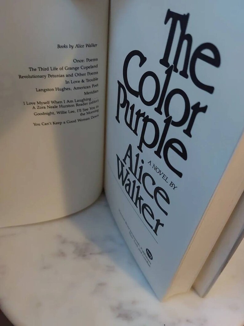 The Color Purple Novel by Alice Walker First Edition First Etsy