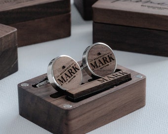 Engraved Groomsmen Cufflinks, Groomsmen Gifts, Wedding Cufflinks & Tie Clip Set, Groomsman Gift, Groomsmen Proposal, Groomsmen Gift Set