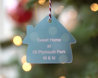 Custom New Home Ornament 2025, Our First Christmas in New Home Ornament, First Home Christmas Ornament, New House Ornament