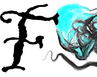 FQ - Goth Sticker Squid