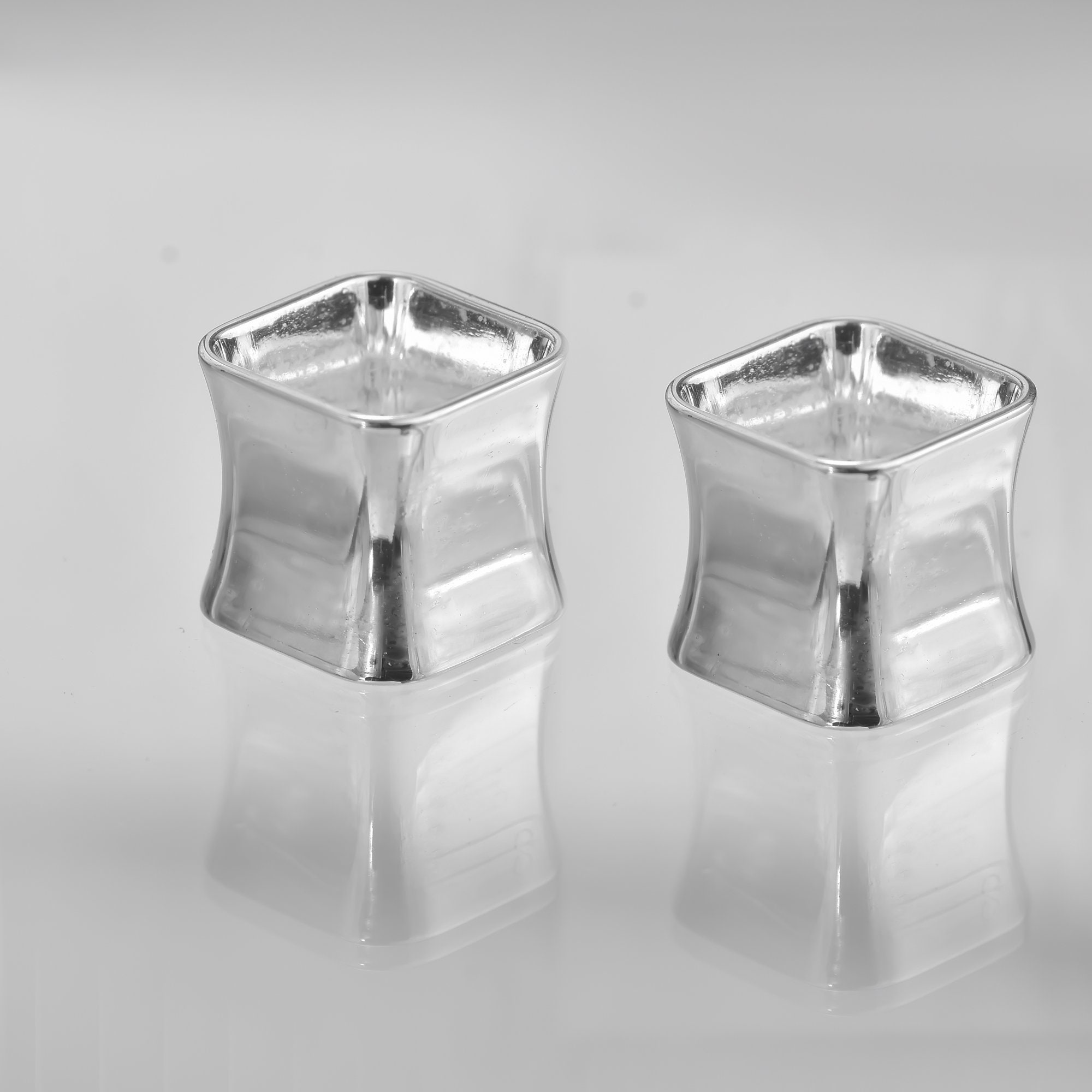 Sterling Silver Square Plugs: Shiny Double Flare Tunnels (-2mm to…