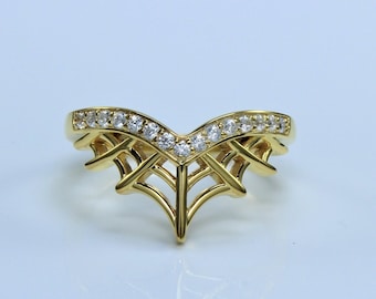 Sterling Silver Spider Web Ring: Gothic Halloween Jewelry