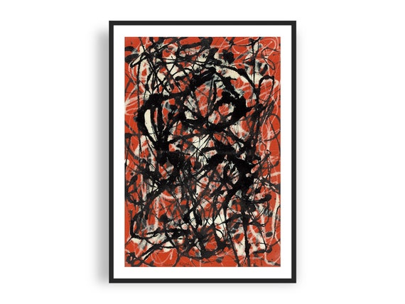 Jackson Pollock Free Form Giclee Print Poster - Etsy