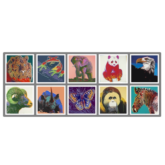 Andy Warhol Endangered Species Portfolio Full Set of 10 - Etsy Hong Kong Andy Warhol Endangered Species Portfolio Full Set of 10 - Etsy Hong Kong