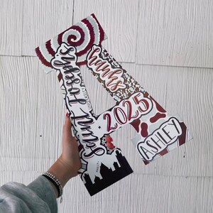 Custom College Wooden Letter (13 inch) | Custom Dorm Decor | Graduation Gift | Hand-painted & Customizable image 5