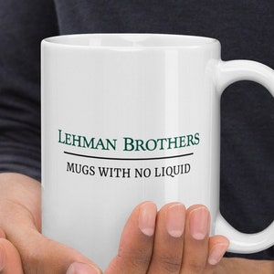 Lehman Brothers Mug | Lehman Brothers Risk Management Mug | Mug Gift | Gift risk management | Investor gift | Finance Meme Gift