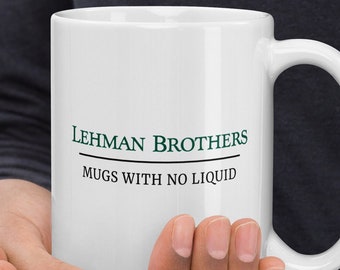 Lehman Brothers Mug | Lehman Brothers Risk Management Mug | Mug Gift | Gift risk management | Investor gift | Finance Meme Gift