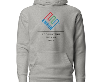 ENRON Hoodie | ENRON Accounting Intern 2001 - Hoodie | Accounting Gift | Accounting Merch | Wall Street Hoodie | Enron Merch