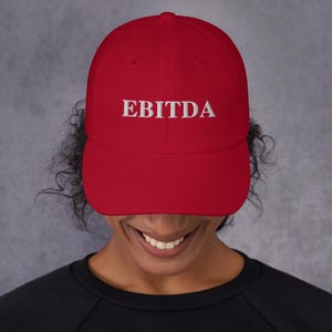 Negativ EBITDA Cap | Funny Finance dad hat for Finance Bros | Gift for Investment Bankers | Finance meme dad hat | Intern gift