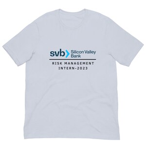 SVB Silicon Valley Bank Risk Management T-shirt - Etsy