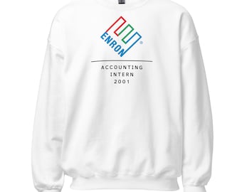 ENRON INTERN 2001 - Sweater | Accounting Gift | Accounting Sweatshirt | Wall Street Pullover | Finance Merch