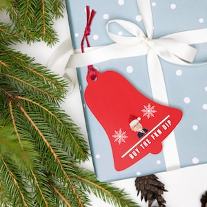 Warren Buffett - BTFD - Christmas Tree Pendant / Wooden ornaments | Shareholder Decor | Finance meme gift