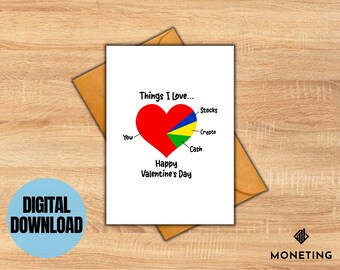 Printable Valentine's Card Crypto, Finance Meme Valentine, For Dad, For Husband, DIGITAL Valentines Card, 5x7" Card