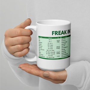 Excel Mug &quot;Freak in the Sheets&quot; - Excel Shortcuts Mug | Office Humor Coffee Mug | Spreadsheet Gift| Accountant Mug | Finance Mug