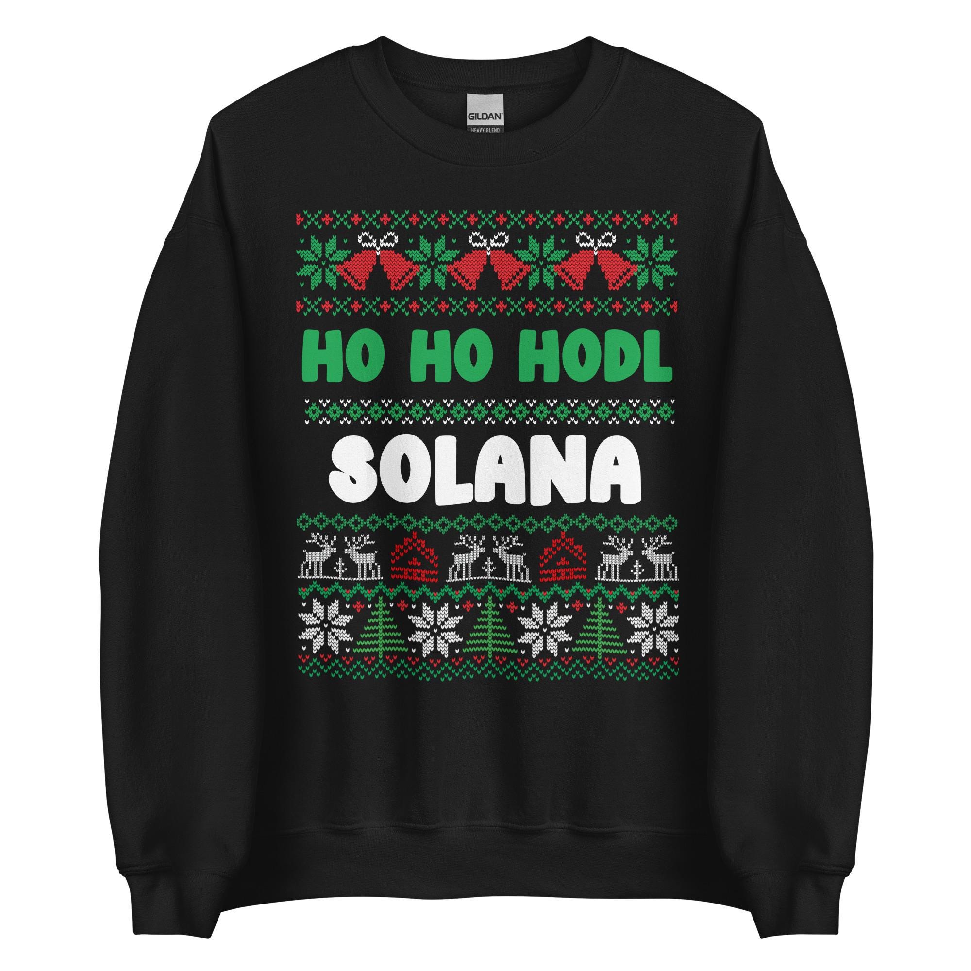 XMAS SOLANA Christmas Sweater | Crypto Unisex Sweater | Hold SOL Sweater |  X-mas Sweater | Christmas Sweater | Crypto Christmas Gift - Etsy Israel