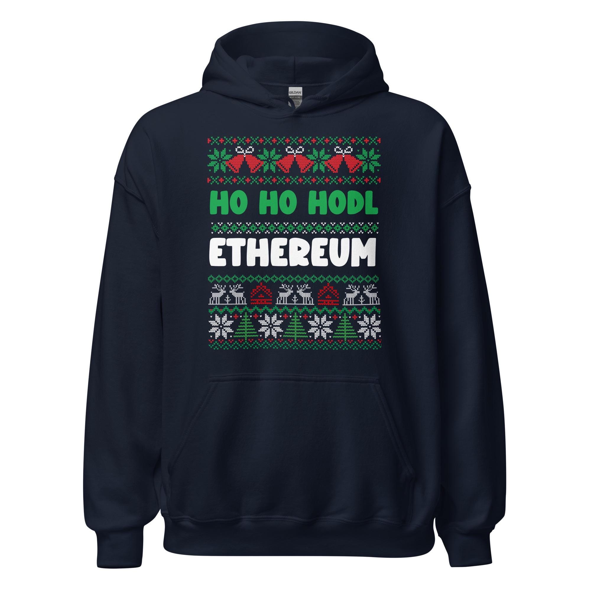 Ethereum Christmas Hoodie | Crypto Christmas Sweater | ETH XMAS Hoodie |  Crypto Christmas Gift | Crypto Meme Gift - Etsy