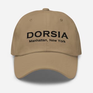 Cappellino DORSIA di American Psycho | Dorsia New York | Cappello di Patrick Bateman | Cappellino di Halloween | Regalo di American Psycho