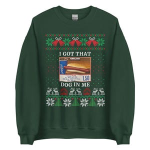 COSTCO - I Got That Dog in Me Ugly Christmas Sweater | Funny Costco Hot Dog Sweater for Christmas | Costco Xmas gift