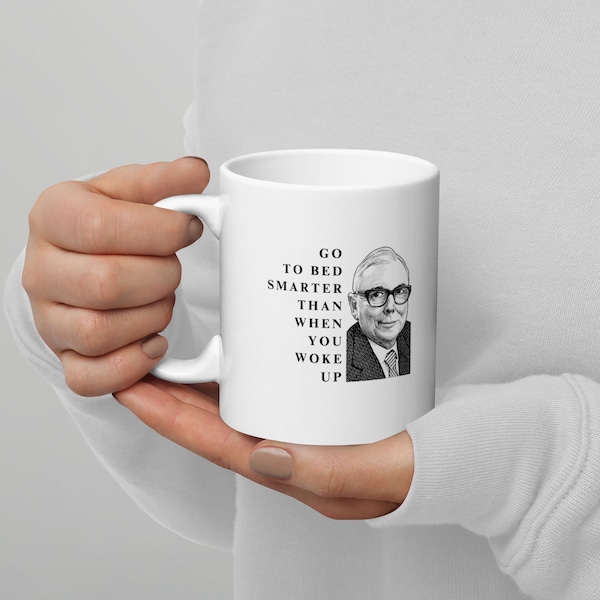 Charlie Munger Quote Mug - Inspirational Investing Mug for Finance Lovers