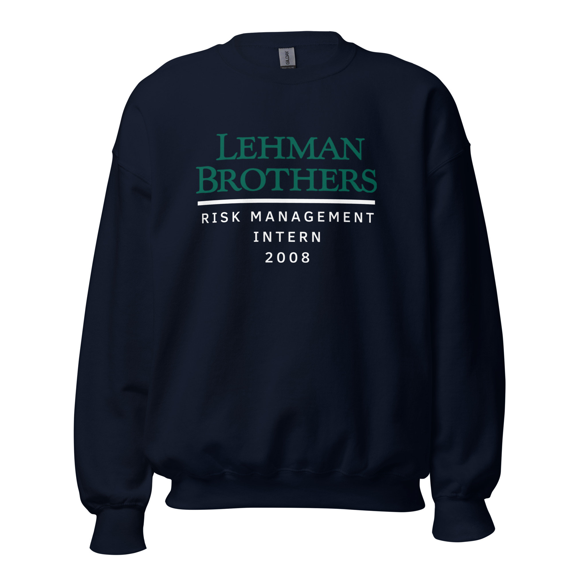 Lehman Brothers Risk Management Intern 2008 Sweatshirt Lehman Brothers Sweater Finance Meme Pullover Etsy