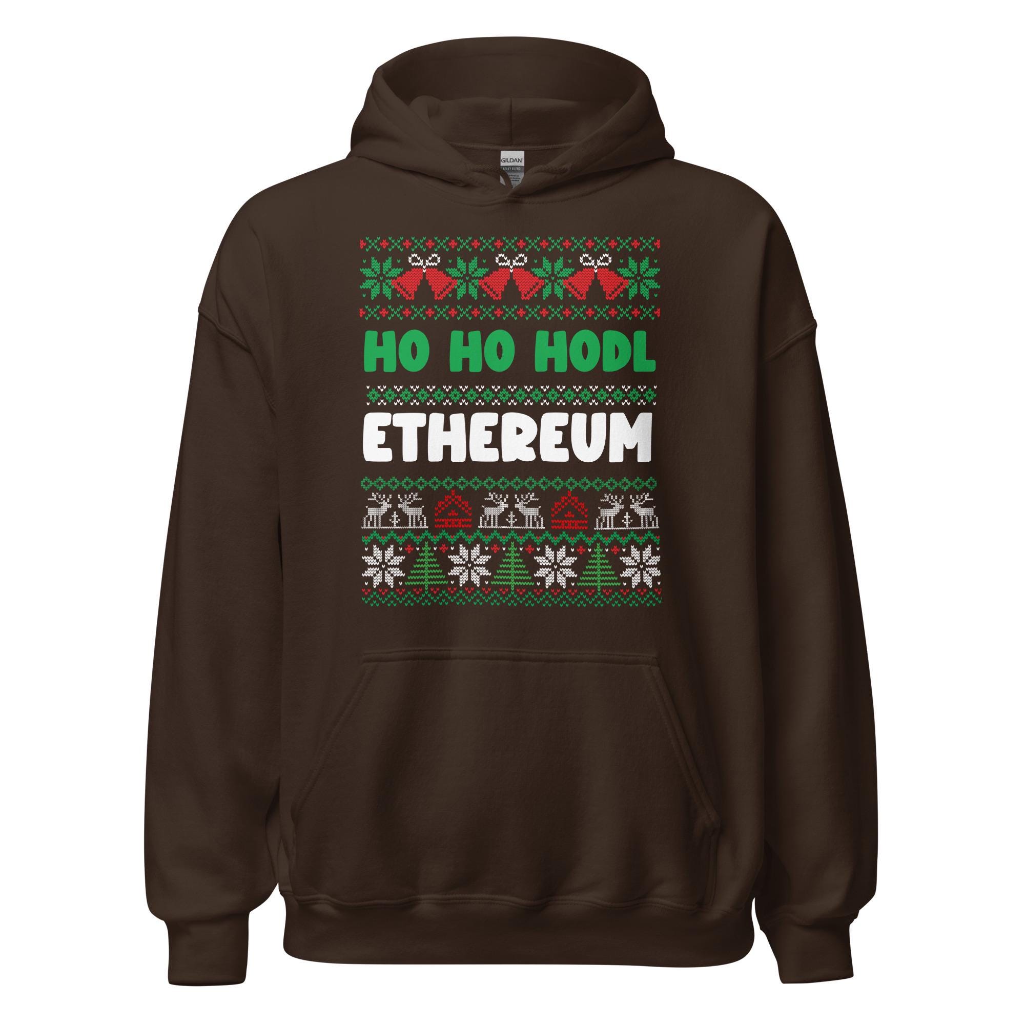 Ethereum Christmas Hoodie | Crypto Christmas Sweater | ETH XMAS Hoodie |  Crypto Christmas Gift | Crypto Meme Gift - Etsy
